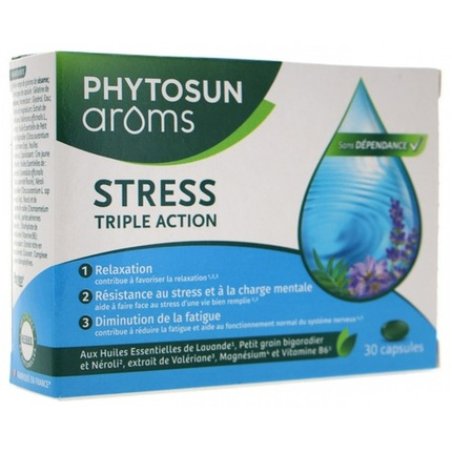 Phytosun Aroms Stress Triple Action Food Supplement 30 Capsules