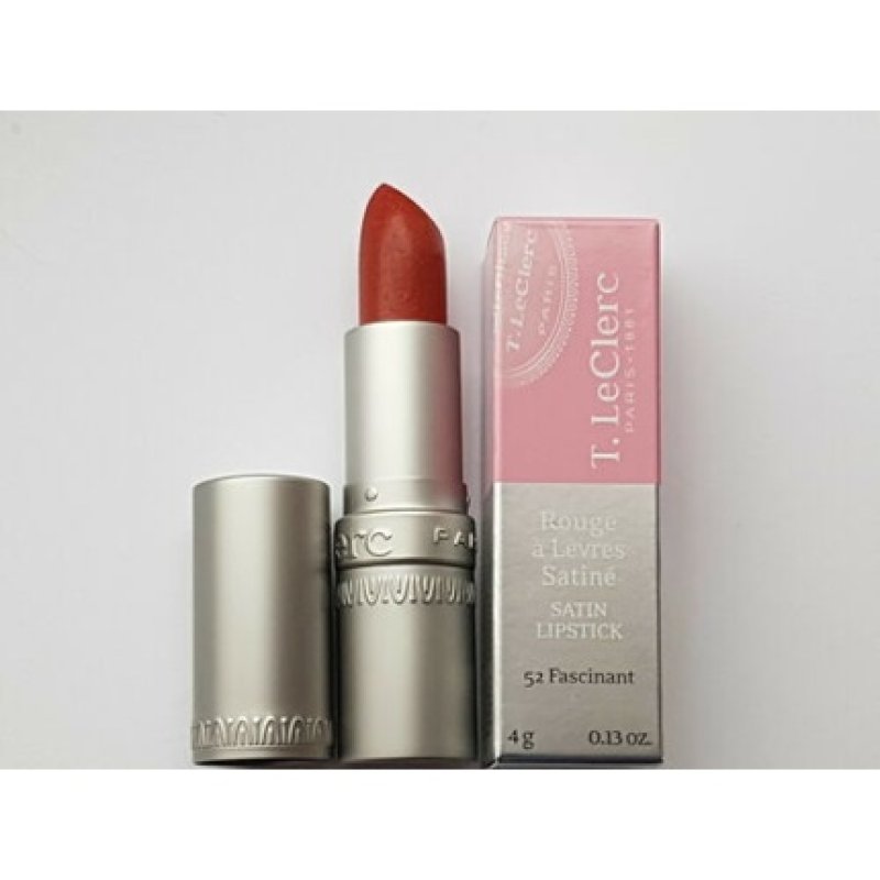 T. LeClerc Satin Lipstick 52 Fascinant Red Lip Color