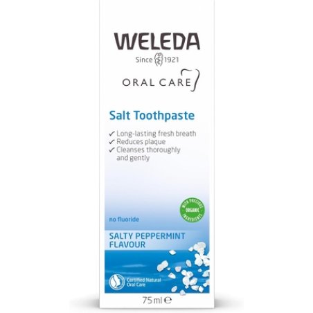 Weleda Salt Toothpaste Fluoride Free Natural Protection SLS Free Plaque