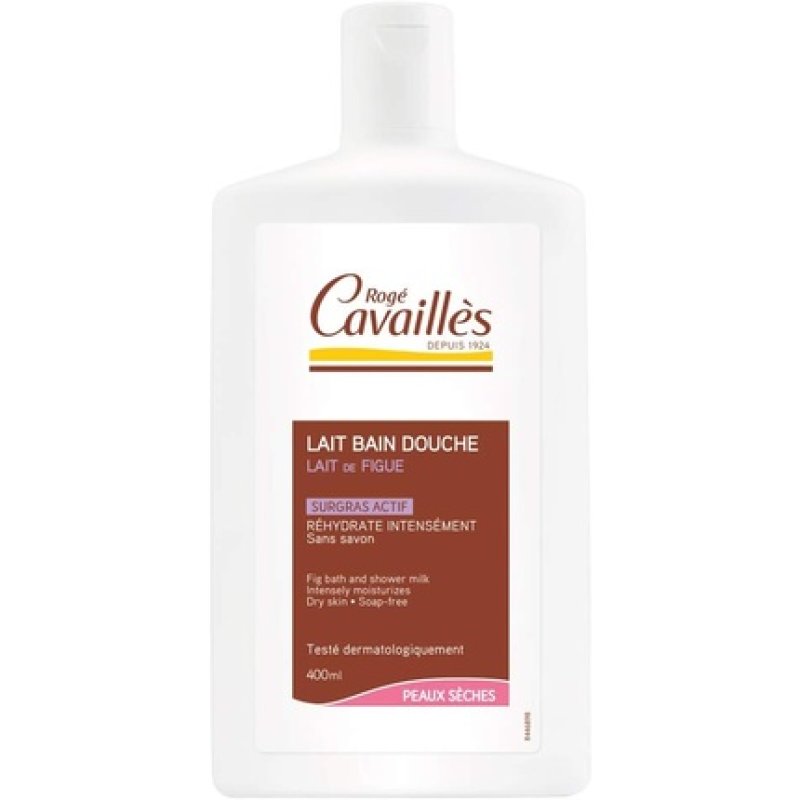 Rogé Cavaillès Shower and Bath Lotion Dry Skins Fig Milk 400ml