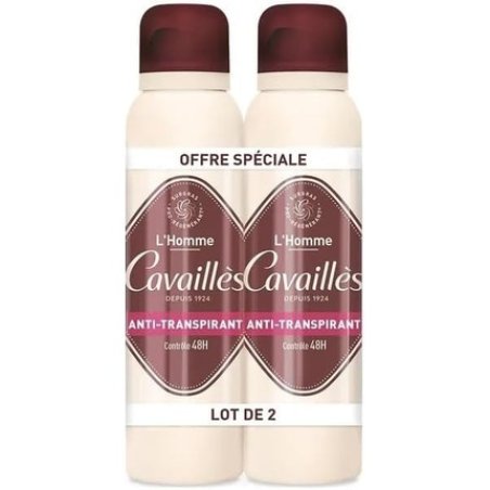 Rogé Cavaillès Absorb 48H Men Anti-Perspirant Spray 150ml - Pack of 2