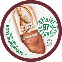 Garnier Body Superfood Repairing Body Cream 48H Hydration Vegan & 97% Natural Origin Formula Cocoa Butter & Ceramide