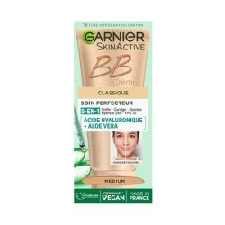 Garnier Skin Active BB Cream All-in-1 Perfection Care SPF 25 Hyaluronic Acid & Aloe Vera Vegan Cruelty Free for