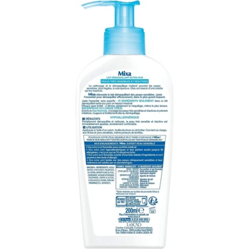 MIXA Soothing Rose Extract Makeup Remover 200ml