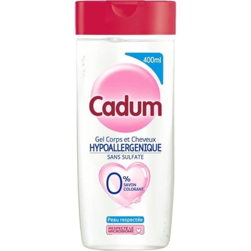 Cadum Hypoallergenic Body and Hair Gel Sulfate Free 400ml