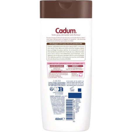 Cadum Superfatted Coconut Shower Cream 450ml