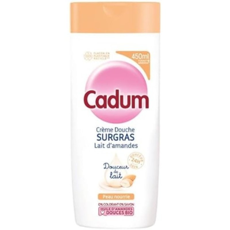 Cadum Moisturizing Shower Cream Milk 450ml Chocolate Brown