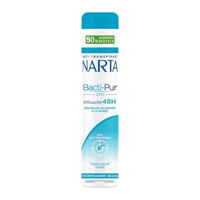 Narta Bacti-Pur Women's Deodorant Antiperspirant Spray with Zinc 48