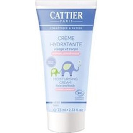 Cattier Moisturizing Cream Face And Body For Babies - 75 Ml