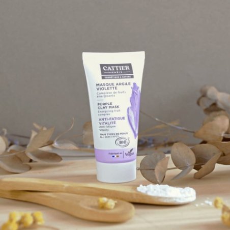 Cattier Mini Mask Violet Clay for All Skin Types 30ml