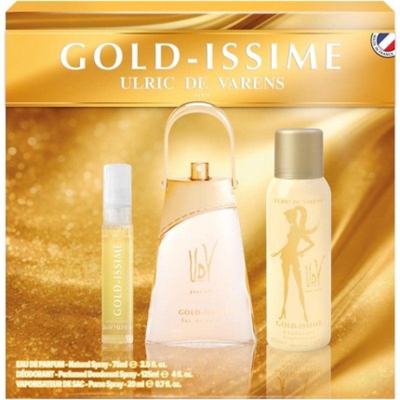 STOCKLWD7 - ULRIC DE VARENS - GOLD-ISSIME PERFUME SET WOMEN'S EAU DE PARFUM 75ML