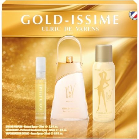 Ulric De Varens Gold-Issime Perfume Set Women's Eau De Parfum 75ml