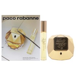 Paco Rabanne Lady Million For Women 2 Pc Gift Set 2.7oz EDP Spray 0.68oz EDP