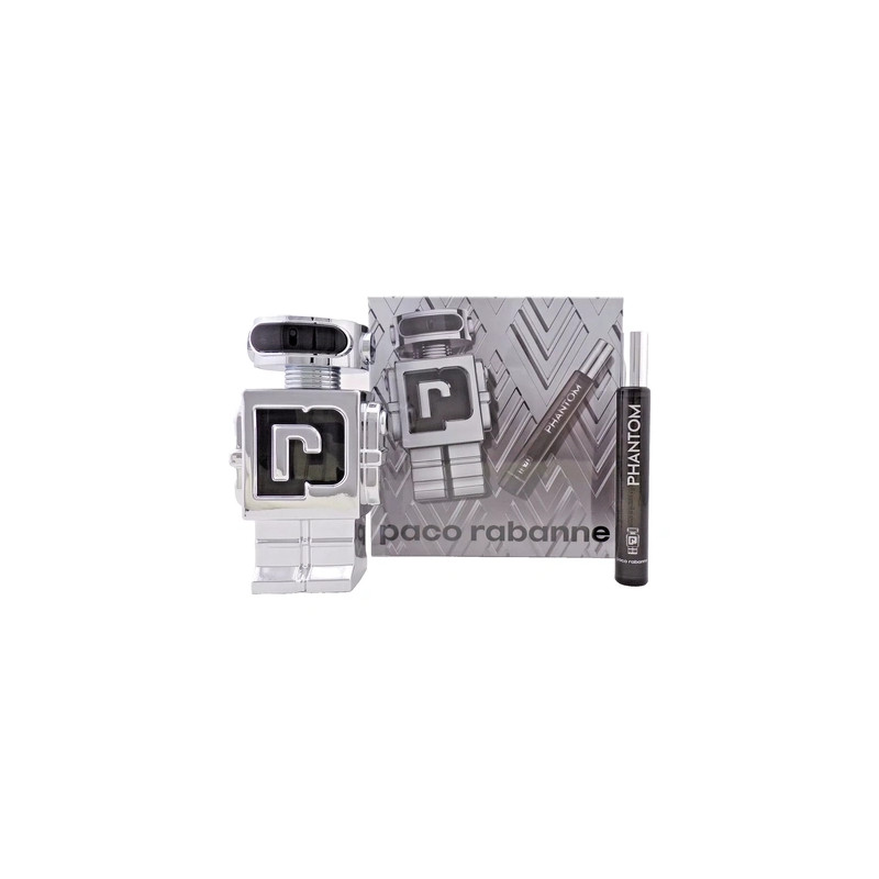 Paco Rabanne Phantom Perfume Set For Men - 34 Oz And 10 Ml