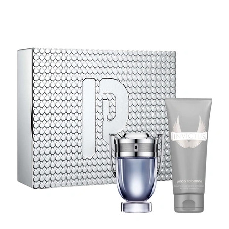 Paco Rabanne Invictus 2018 Coffret - 100ml Eau De Toilette, 100ml Shower Gel, 100ml Aftershave Balm