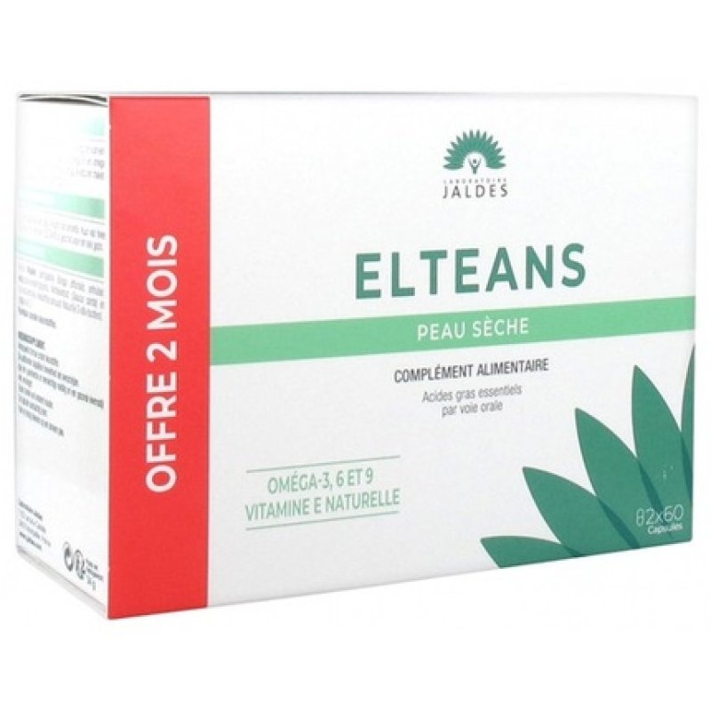 Jaldes Elteans Dry Skin Food Supplement 60 Capsules - Pack of 2