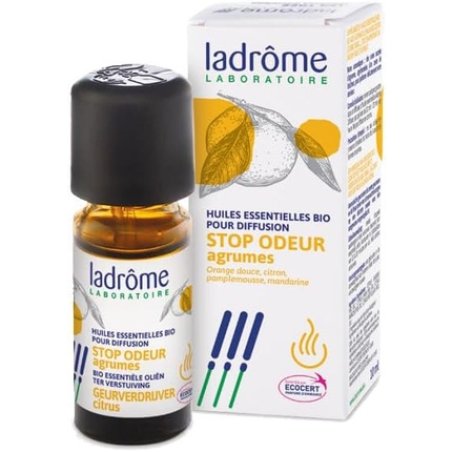 Ladrôme Organic Essential Oils for Diffusion Stop Odor Citrus 10ml