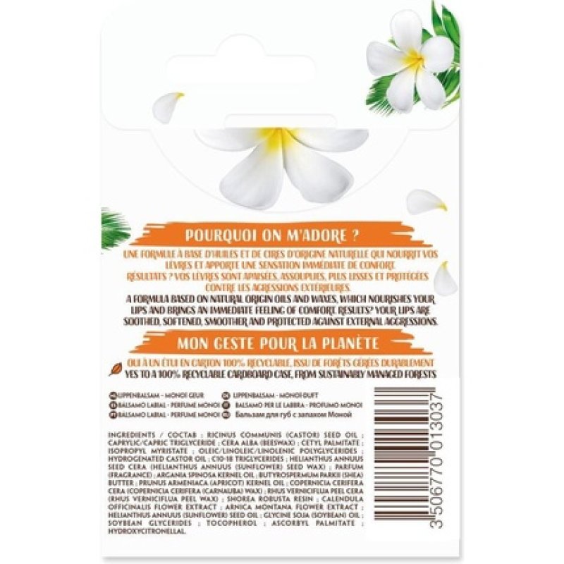 Lovea Lip Balm Monoi 4 Gr