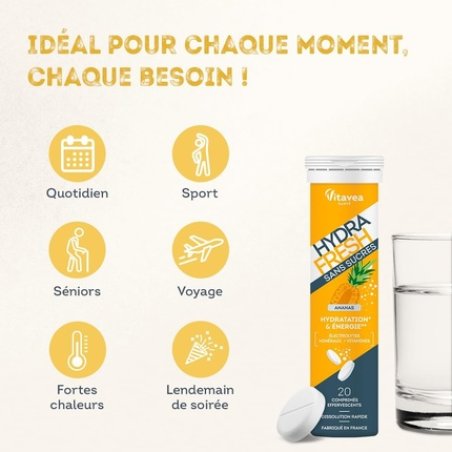 Hydrafresh Effervescent Hydration Tablets with Magnesium and Electrolytes