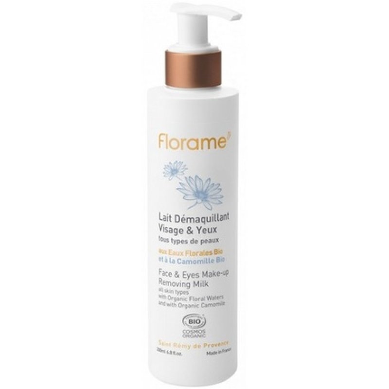 Florame Organic Cleansing Milk for Face and Eyes 200ml