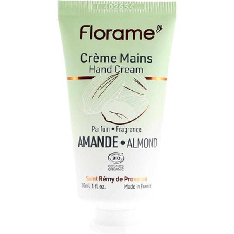 Florame Organic Hand Cream 30ml - Almond