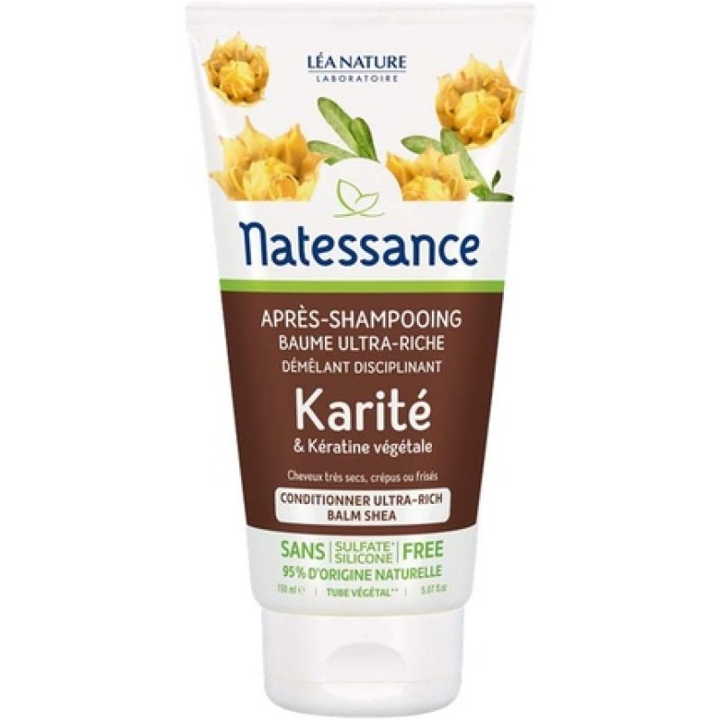 Natessance Ultra-Rich Conditioner with Shea and Botanical Keratin 150ml