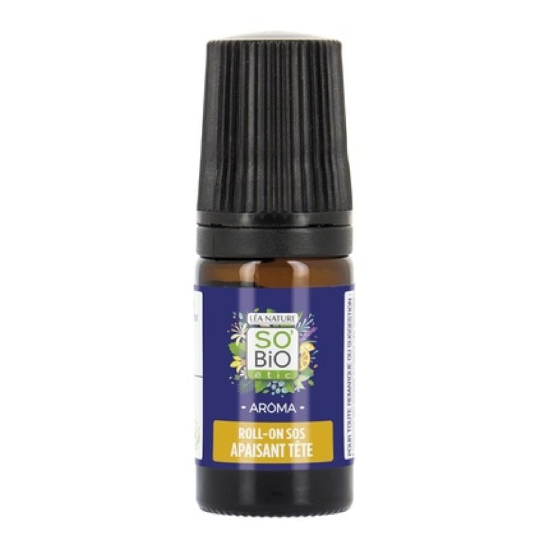 So'bio Etic Roll On SOS Head Calms Soothes 5ml