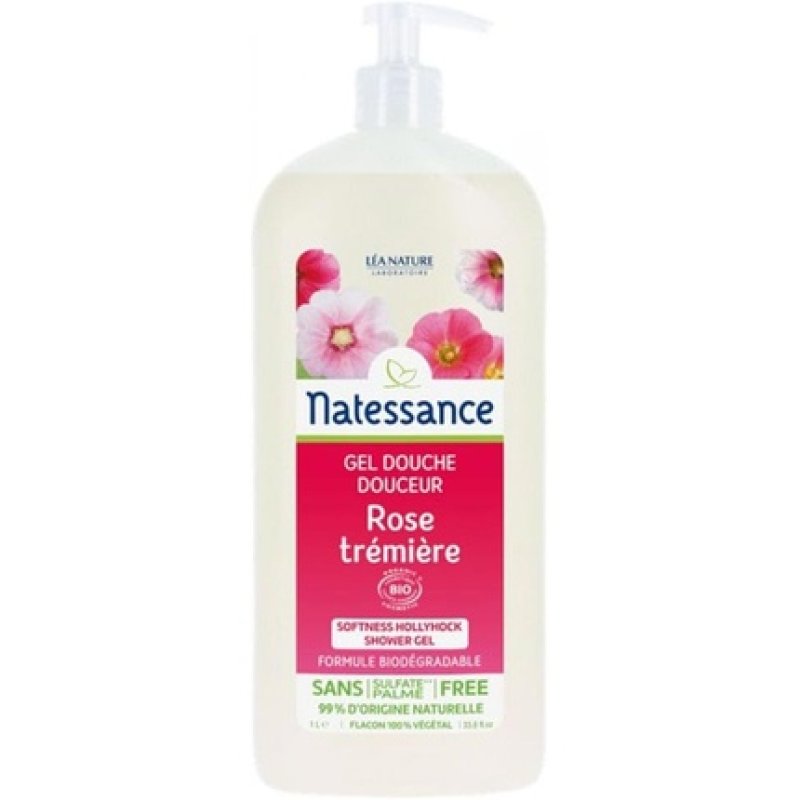 Natessance Gentle Hollyhock Shower Gel 1L