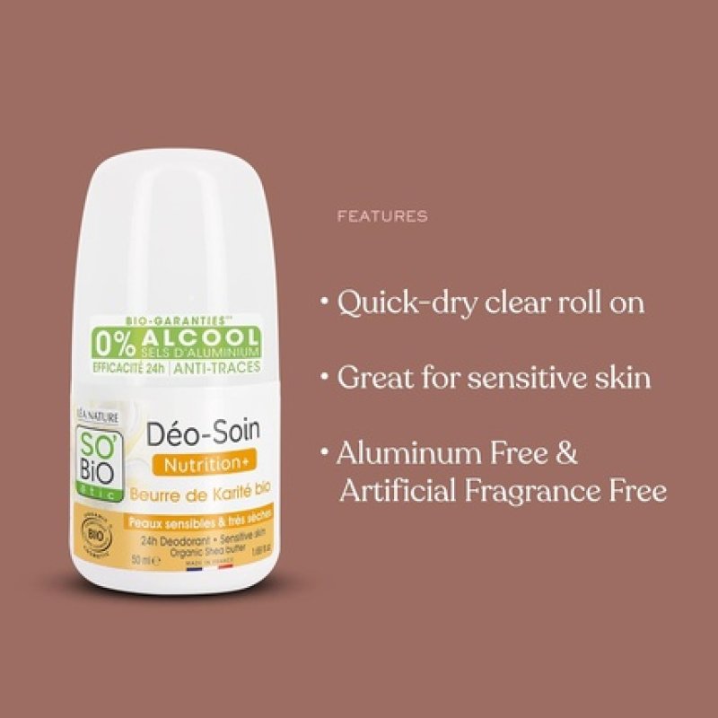 So'bio Etic Shea Cosmos Organic Dry and Sensitive Skin Deodorant 50ml
