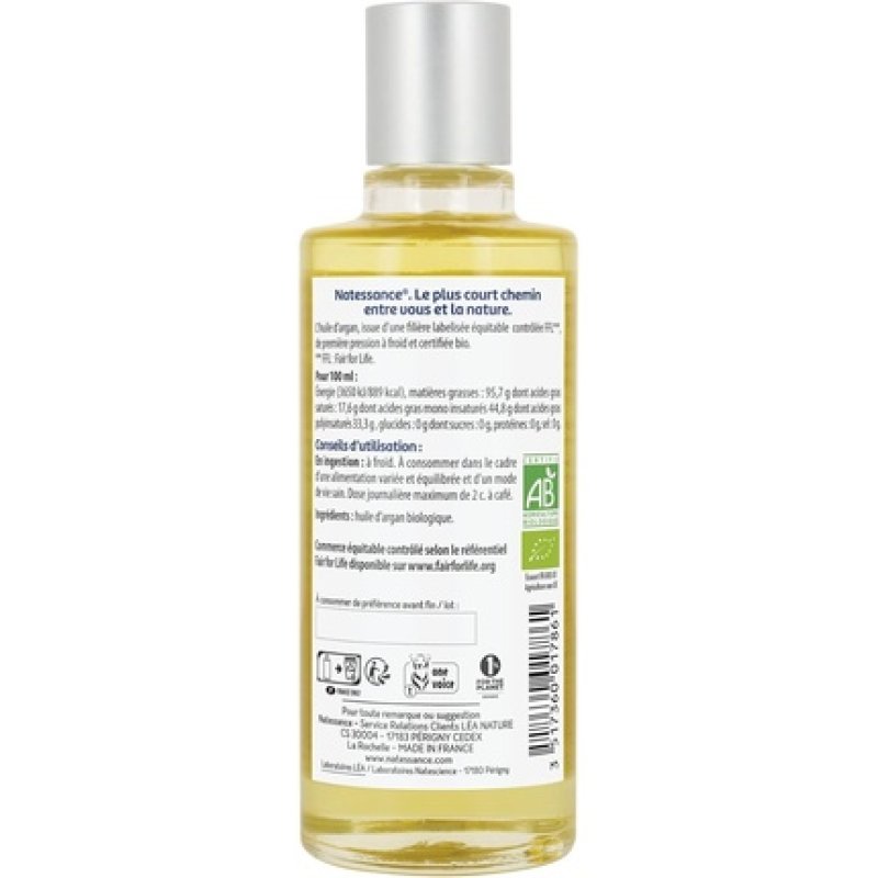 Natessance Organic Argan Oil 100ml