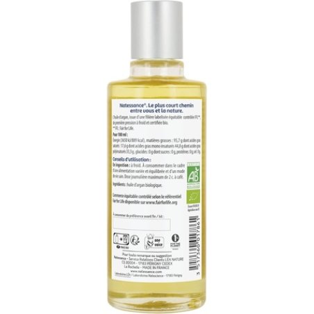 Natessance Organic Argan Oil 100ml