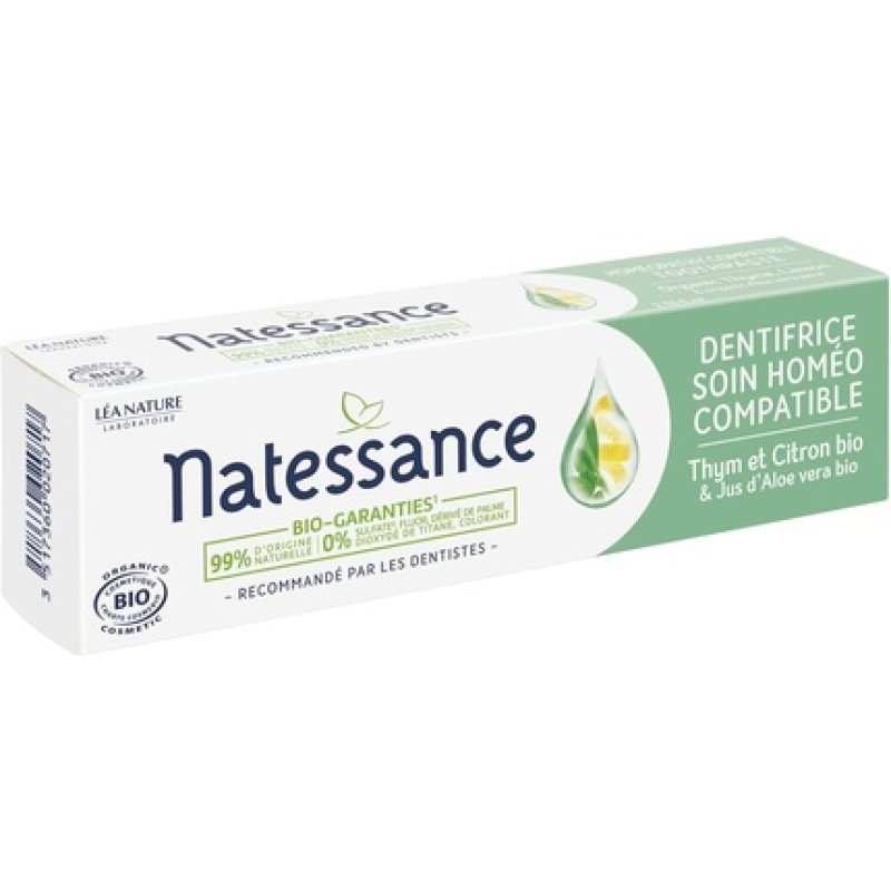 Natessance Homeo Care Toothpaste with Thyme and Lemon Organic 75ml