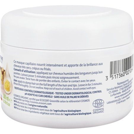Natessance Ultra-Nourishing Hair Mask with Organic Shea and Organic Vegetable Keratin