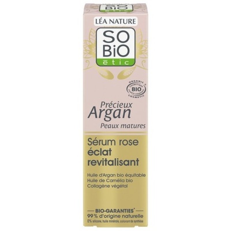 Lea Nature So Bio Etic Precious Argan Serum Rose Radiance Revitalizing Organic 30ml