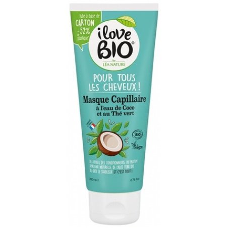 I Love Organic Hair Mask Coconut Water and Organic Green Tea 200ml