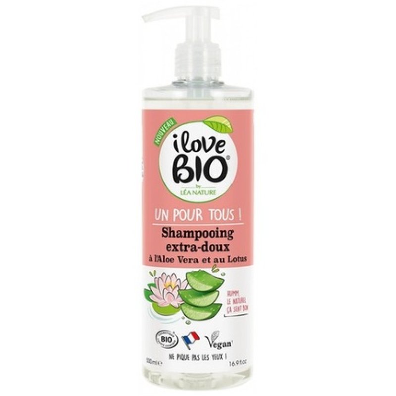 I Love Bio Extra Mild Shampoo Aloe Vera Lotus 500ml