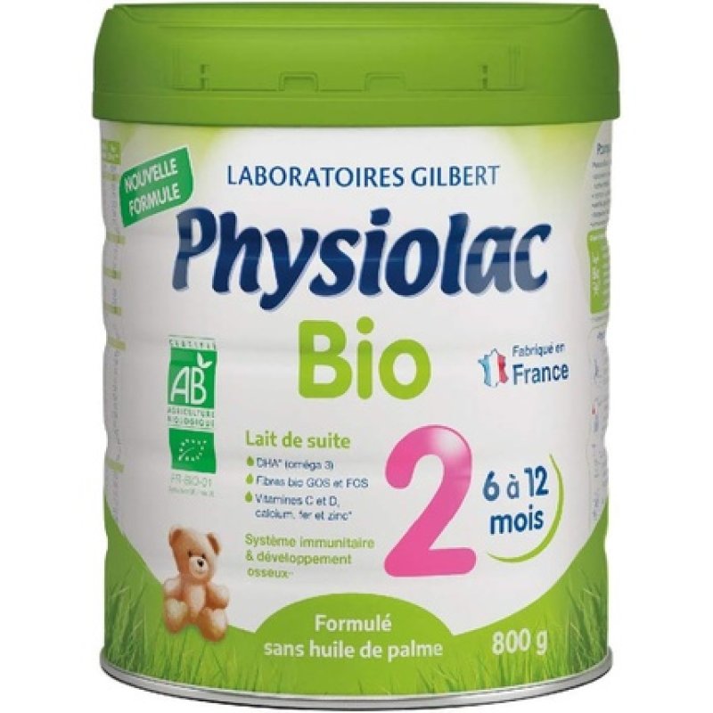Physiolac Organic 2 Infant Formula 6 to 12 Months 800g