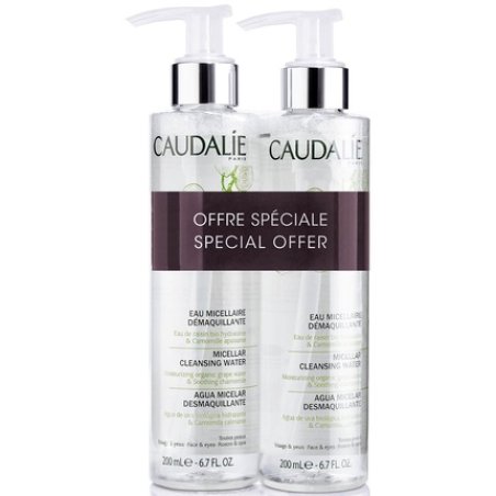 Caudalie Cleansing Micellar Water Set Duo For All Skin Types - 2 Pieces, 200 Ml Each
