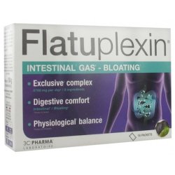 3c Pharma Flatuplexin Dietary Supplement for Intestinal Gas 16 Sachets