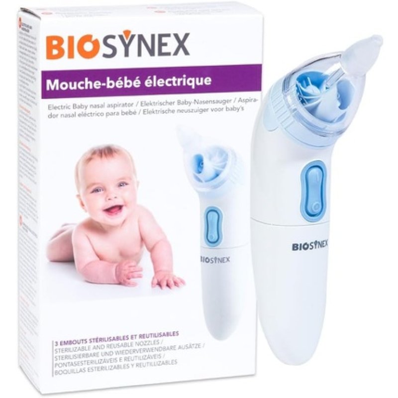 Biosynex Electric Baby Fly Nasal Vacuum Unclogs The Nose
