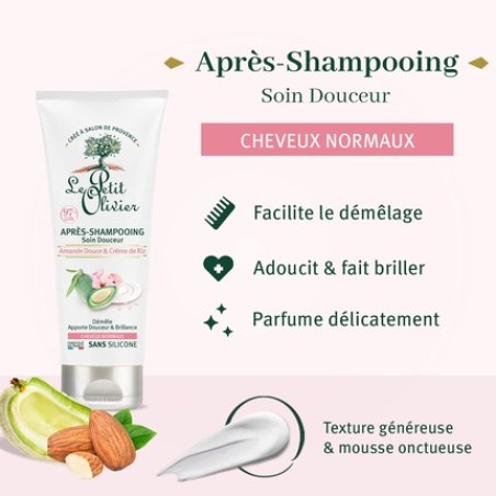 LE PETIT OLIVIER Gentle Care Shampoo Almond & Rice Cream 200ml