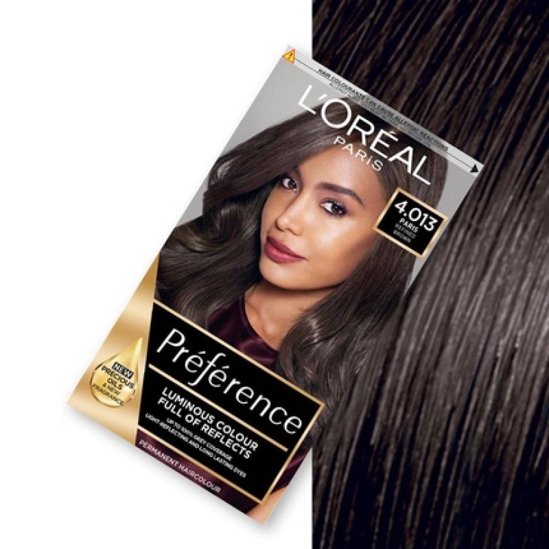 L'Oreal Paris Preference 4.013 Paris Refined Brown 4.01 Natural Dark Brown Hair Dye