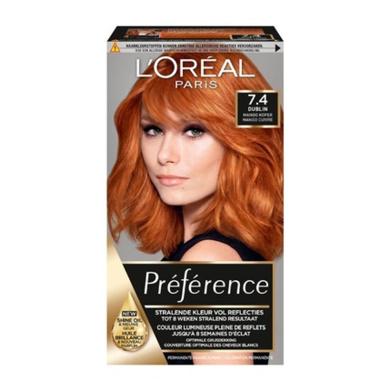 Loreal Paris Preference Feria 7.4 Copper Red Hair Color
