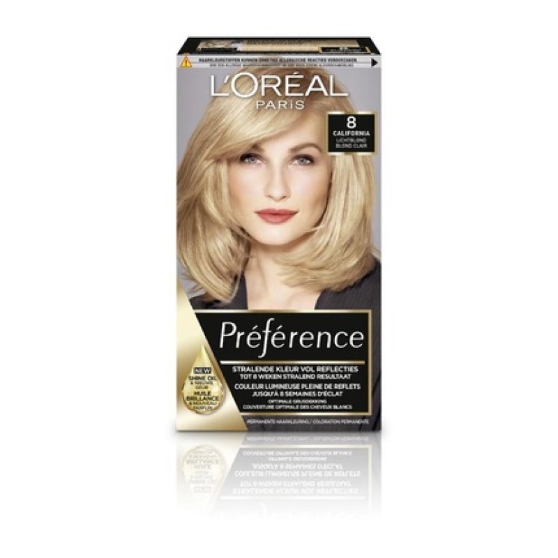 L'Oreal Paris Preference 8 Light Blonde Hair Color