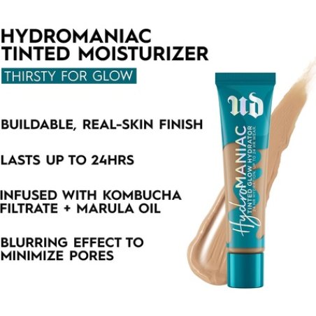 Urban Decay Stay Naked Hydromaniac Tinted Glow Foundation Buildable Medium Coverage Vegan Formula 35ml 40