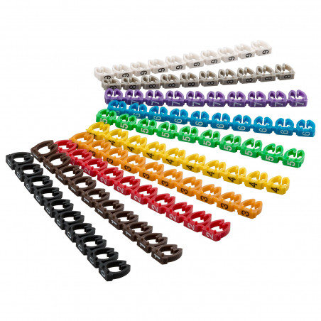 Goobay Clips pour câble 6 mm (0-9)