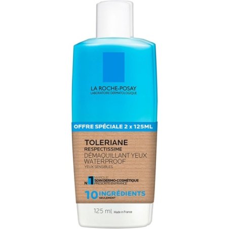 La Roche-Posay Respectissime Waterproof Eye Makeup Remover 125ml - Pack of 2