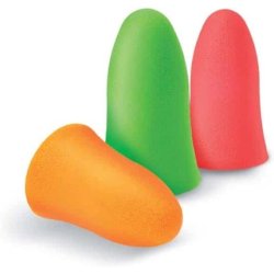 Quies Auditory Protection Earplugs 35dB 3 Pairs Matched Colors