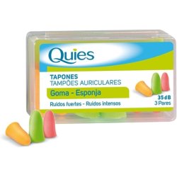 Quies Foam Rubber Ear Plug 6 Units