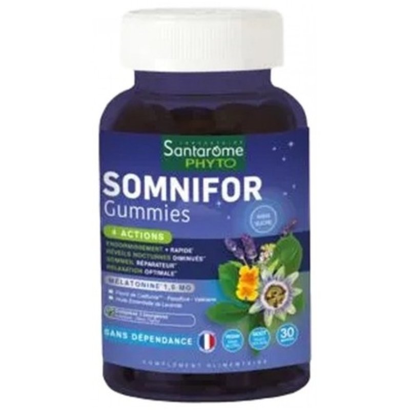 Santarome Somnifor Dietary Supplement 30 Gummies 1.9mg Melatonin